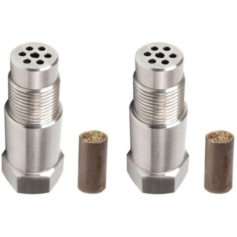 Bunthaus 2 Stück O2-sensor, Auto-sauerstoffsensor Cel Fix Check Engine Light Eliminator Adapter Sauerstoff M18x1.5 Inhhub
