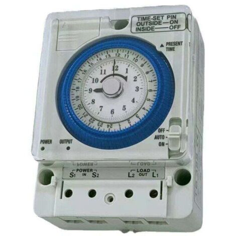 Bunthaus Mechanischer Zeitschalter Für Analoge Uhren Zur Automatisierung Von 24-stunden-systemen