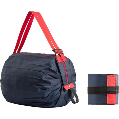 Bunthaus Einkaufstasche, 68 Cm Faltbar, Marineblau, Wiederverwendbar, Reißfestes Nylon, Tragetasche Für Einkäufe, Picknicks Und Reisen