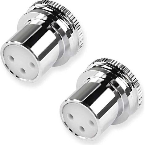 Bunthaus 2er-pack Xlr-staubschutzkappen (weiblich), Schutzkappen Für Xlr-buchsen, Geräuschdämpfende Kappen, Rhodinierte Xlr-staubschutzkappen