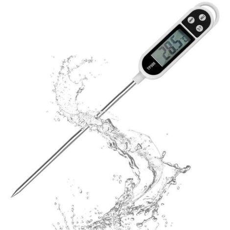 Bunthaus Digitales Thermometer Mit Langer Sonde Und Lcd-bildschirm, Sofortige Ablesbarkeit, Geeignet Zum Grillen, Für Öl, Fleisch, Lebensmittel, Milch, Wein Und Heißes Wasser.