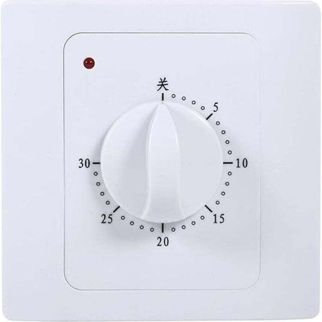 Bunthaus Mechanischer Zeitschalter, Magt 220 V 10 A 30 Min. Digitaler Elektrischer Zeitschalter Mit Intelligentem Countdown-timer