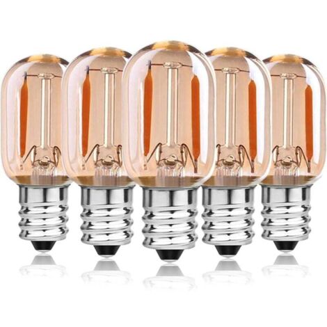 Bunthaus 1-w-e14-led-filamentlampen, Entspricht 10 W, T22-fassung Für Backofen/kühlschrank, Dunstabzugshaube/kronleuchter/kristalllampe, Salzkristalllampe, Nachtlicht Für Kinder, Warmweiß (2200 K), Ni