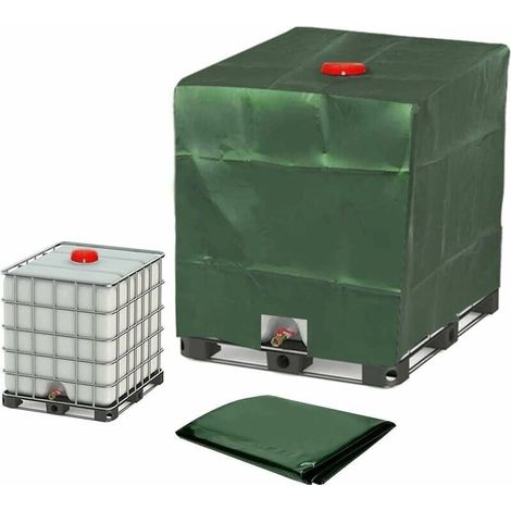 Bunthaus Plane Für 1000-liter-ibc-container, Wassertankplane, Schutzhülle Für Tanks, Staubschutzabdeckung, Grün – 120 X 100 X 116 Cm