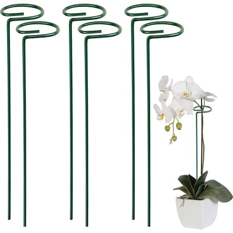 Bunthaus Pflanzenstützstab, Metall-gartenpflanzenstab, Vertikale Pflanzen Kletterstützring Pflanzenstütze Halbe Drehung Grün, Für Pflanzen, Garten, Paprika, Weinreben, Pfingstrosen Wait-inhhub