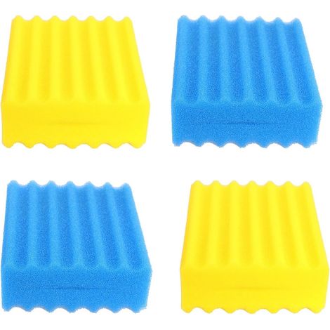 Bunthaus Juego De Recambio De 4 Piezas Para Filtro Biológico Cbf350, Juego Completo De Esponjas Filtrantes De Algodón Originales