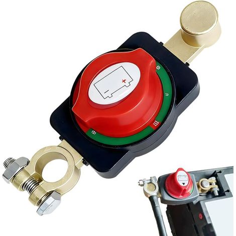 Bunthaus Hauptbatterieschalter (12–48 V), Wasserdichter Schutzschalter, Batterietrennschalter Für Auto, Motorrad, Lkw, Wohnmobil, Boot, Leckstromschutz, 275 A, Benutzerfreundlich Und Langlebig