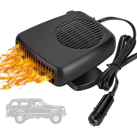 Bunthaus Leistungsstarke 12v 150w Autoheizung – Schnelles Enteisen Und Aufheizen In 30 Sekunden – 2-in-1-funktion Mit Kaltluft – Eingebauter Überhitzungsschutz – Universell Für Pkw, Transporter Und Su