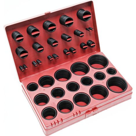 Bunthaus O-ring-set, 419-teilig, Ø 3–50 Mm, Gummidichtung, Hitzebeständige Kunststoffbox