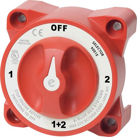 Bunthaus 350a Marine Dual Batterie Trennschalter 4 Position Motorrad Leistungsschalter Batterieschalter Für Autos, Boote, Fahrzeuge -inhhub