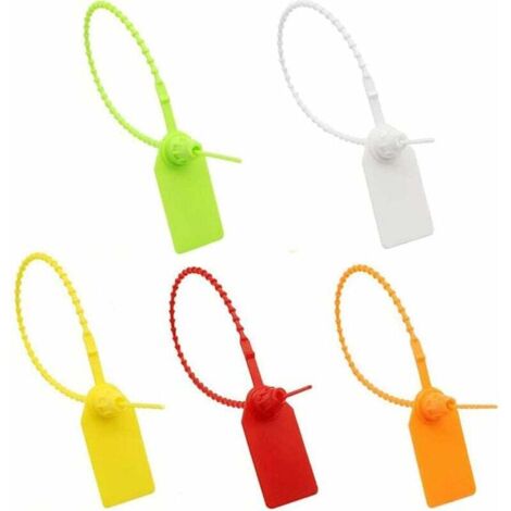Bunthaus 100 Stück Kabelbinder-etiketten Aus Kunststoff, Kabeletiketten, Kabelbinder, Kabelbinder Für Kleidung, Schuhe, Taschen, Logistik, Transport