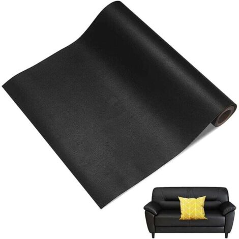 Bunthaus Lederreparaturflicken 137 X 50 Cm, Lederkleberolle – Pu-lederreparatur – Für Sofas, Handtaschen, Jacken, Autositze, Ledermöbel – Reparatur Und Restaurierung – Schwarz