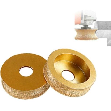 Bunthaus Stück Diamantfräser Für Außenkanten, 75 Mm Vakuumgelötete Diamantschleifscheibe, Halbrundes Kantenprofil Für Steinprofile, Hand-diamantschleifscheibe (körnung), Diamantschleifscheibe (15 Mm)