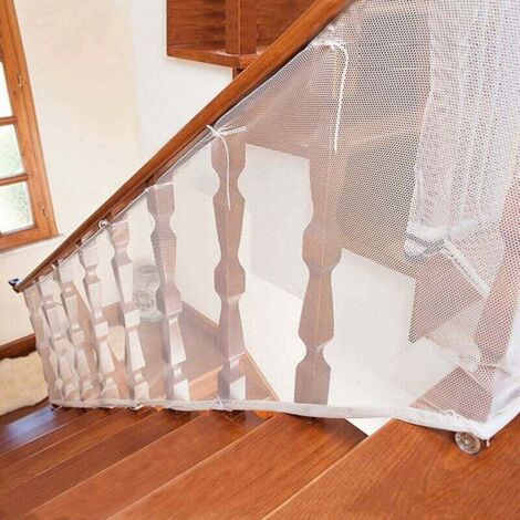 Bunthaus Kindersicherheitsnetz – Robustes Treppenschutznetz, Stabiles, Verstellbares Balkon-sicherheitsnetz, Treppengeländer, Maschennetz Für Kinder Und Spielzeug (2 M X 0,9 M)