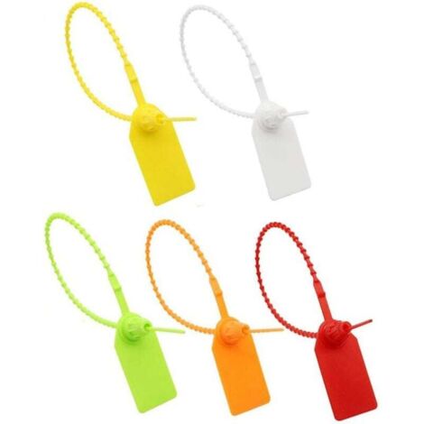 Bunthaus Kabelbinder-etiketten, 100 Stück Kabelbinder-etiketten Aus Kunststoff, Selbstsichernde Etiketten Zur Kennzeichnung Von Kleidung, Schuhen, Handtaschen, Versandetiketten (verschiedene)