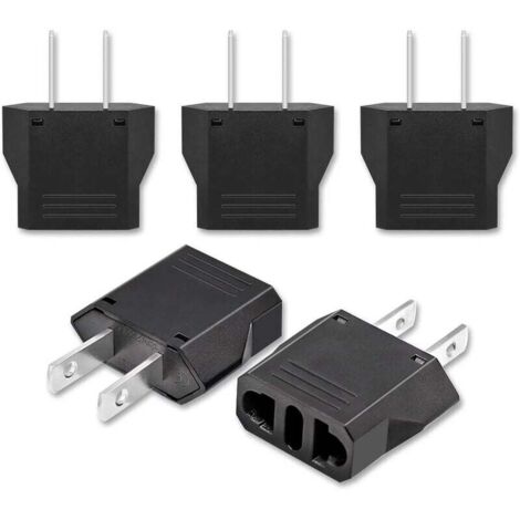 Bunthaus 5x Reiseadapter, Frankreich-usa-steckeradapter, Usa-steckeradapter, Usa-adapter, Kanada-steckeradapter, Universalsteckeradapter Für Amerika/china/japan/kanada/mexiko