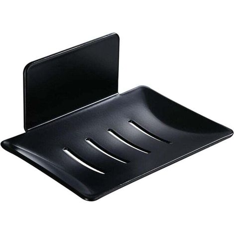 Bunthaus Wandseifenschale, Seifenhalter Für Die Dusche, Seifenschale Aus Metall, Seifenhalter Fürs Badezimmer (ohne Bohren), Schwammhalter Für Die Küche, Schwarz