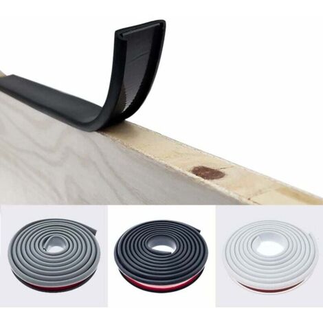 Bunthaus M Schwarzes, U-förmiges 25 Mm Melamin-kantenband Mit Selbstklebefunktion, Kein Heißkleben Erforderlich, Eichenholz-kantenleiste Für Arbeitsplatten, Weiche Tpe-kantenabdeckung Aus Gummibaumhol
