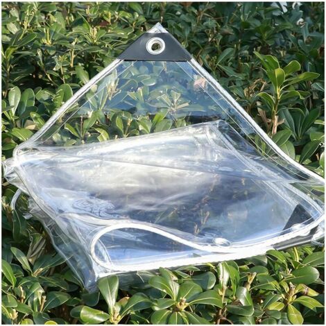 Bunthaus Wasserdichte, Reißfeste, Transparente Plane, Staubdichte Schutzplane Mit Kordel (2x2m)