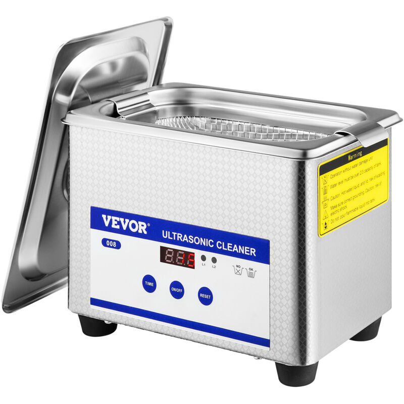 0,8-liter-ultraschallreinigungsgerät, Professioneller Ultraschallreiniger Mit Led-anzeige, 220 V, Edelstahl-ultraschallreiniger Zur Reinigung Von Schmuck, Münzen Und Brillen