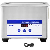0,8 L 35 W Ultraschallreiniger – 40 Khz Frequenz – Led-anzeige – Schmuck- Und Brillenreinigung – Für Gewerbe Und Haushalt
