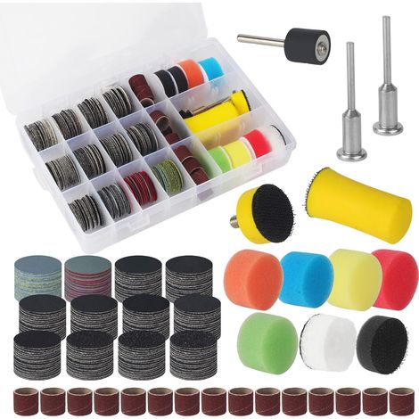 268 Stück 25 Mm Schleifscheibenpapier Nass/trocken, Passend Für Dremel Zubehör 60/80/120/240/400/800/1000/1500/2000/2500/5000/10000 Für Polier- Und Schleifzubehör