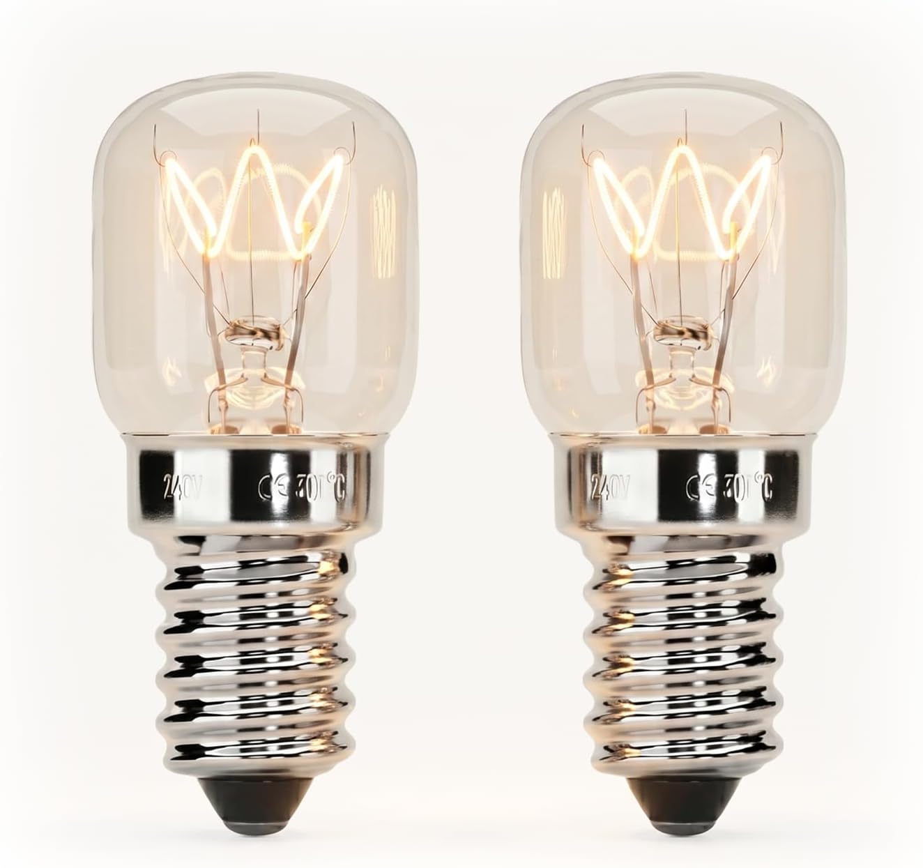 2x Ofenbirne 40 W 300 Grad – Ofenbirne, Salzkristalllampe, Mikrowelle, Lavalampe Usw. – 300 Lumen Und 2700 K Warmweiß