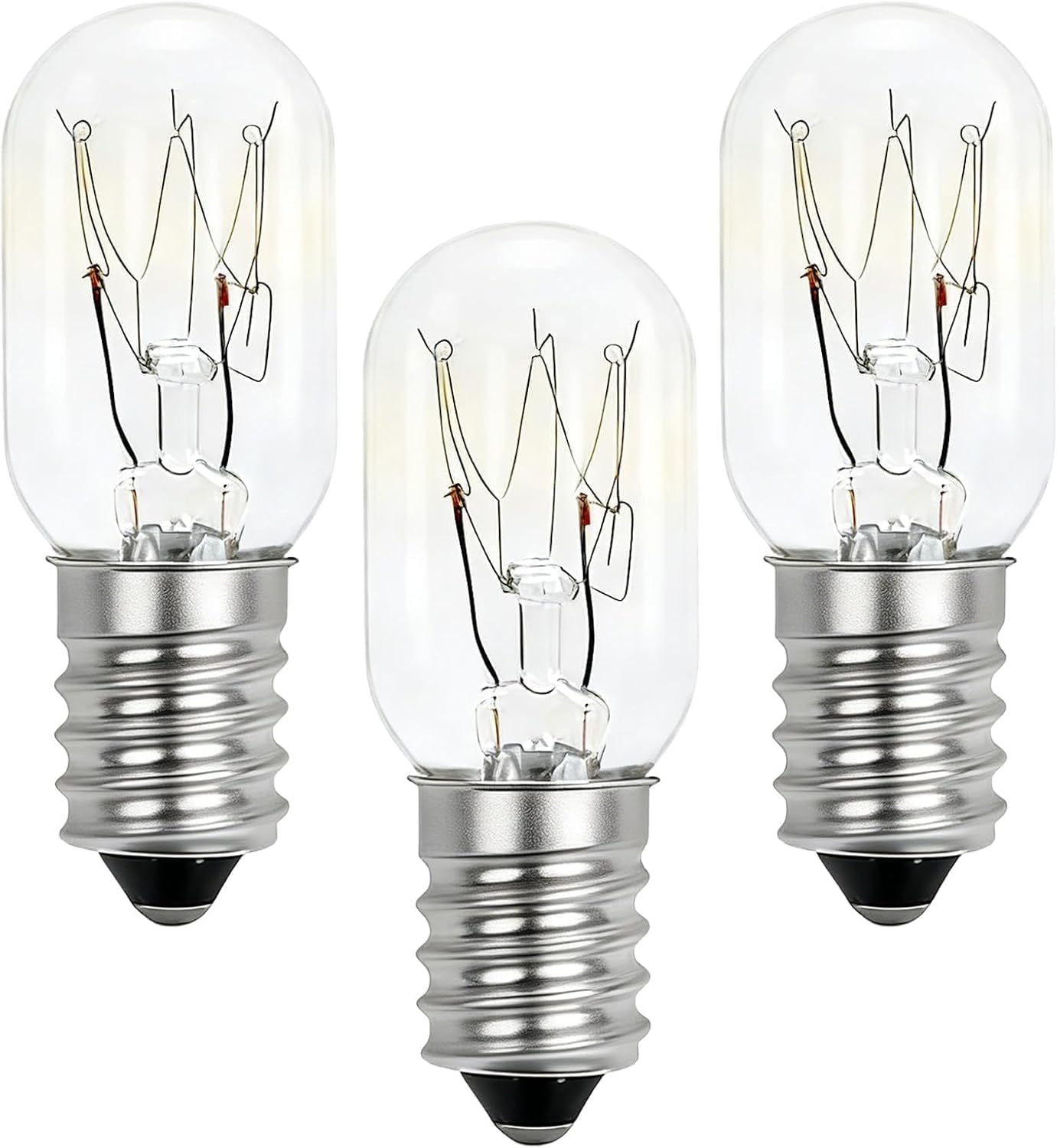 3er-set Kühlschrankbirne E14 15w Warmweiß, 2700k Dimmbare Salzlampenbirne Ac 230v T20 Kühlschranklampen 70 Lm Dunstabzugshaubenbirne Für Kühlschrank Nähmaschine Mikrowelle