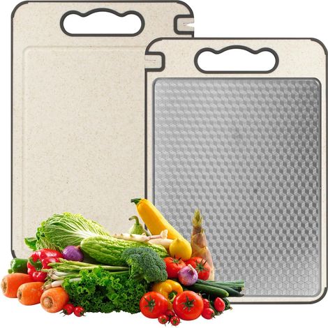Schneidebrett Aus Titan, Doppelseitiges Schneidebrett Für Die Küche, Gemakkelijk Schoon Te Maken, Schneidebrett Für Fleisch, Obst, Käse Und Gemüse
