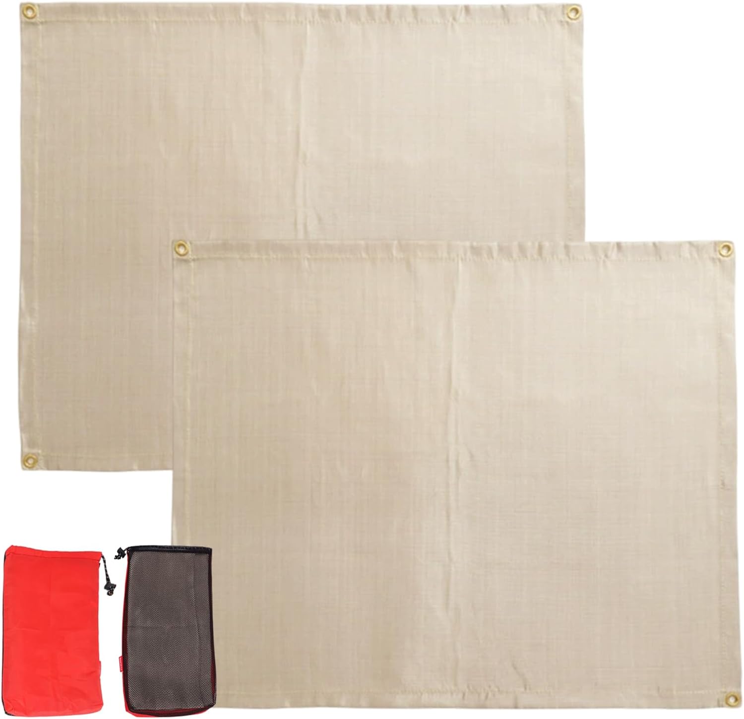 Feuerfeste Grillmatte, 2 Stück, Feuerfeste Matte Für Bodenbeläge Im Freien, Hitzebeständige Grillmatte Für Grill, Feuerschale, Kamin, Camping, Schutz, Rasen, Terrasse, Innenbereich, 80 X 100 Cm