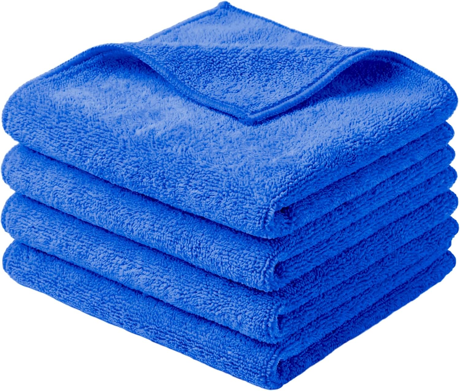App Mf-tuch – Hochabsorbierende Mikrofaser Größe 40×40 Cm Mikrofaserstärke 380 G/m2 Ideales Autozubehör Zum Entfernen Von Autowachs Und -politur Set Mit 3 Tüchern Blau