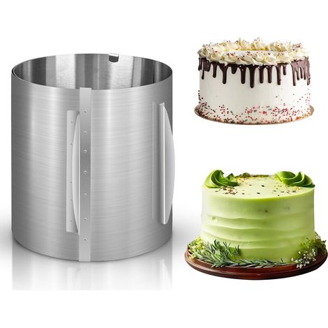 Konditoreikreis, Höhe 20 Cm, Verstellbarer Kuchendurchmesser 16–30 Cm, Runde Kuchenform, Tortenringe Für Erdbeermousse, Dessertgebäck