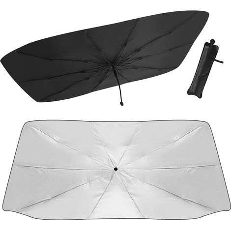 Sonnenschutz Fürs Auto, 360° Drehbar, Faltbar, Mit Integriertem Regenschirm, Uv-schutz, Geeignet Für Die Meisten Pkw, Suvs Und Lkw