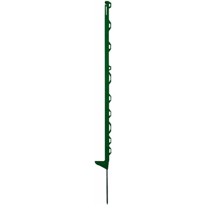 Set Mit 10 Grünen Polypropylen-heringen (115 Cm) – 9 Mm Verzinkte Stahlspitze – 3 Jahre Uv-schutz – 11 Ösen