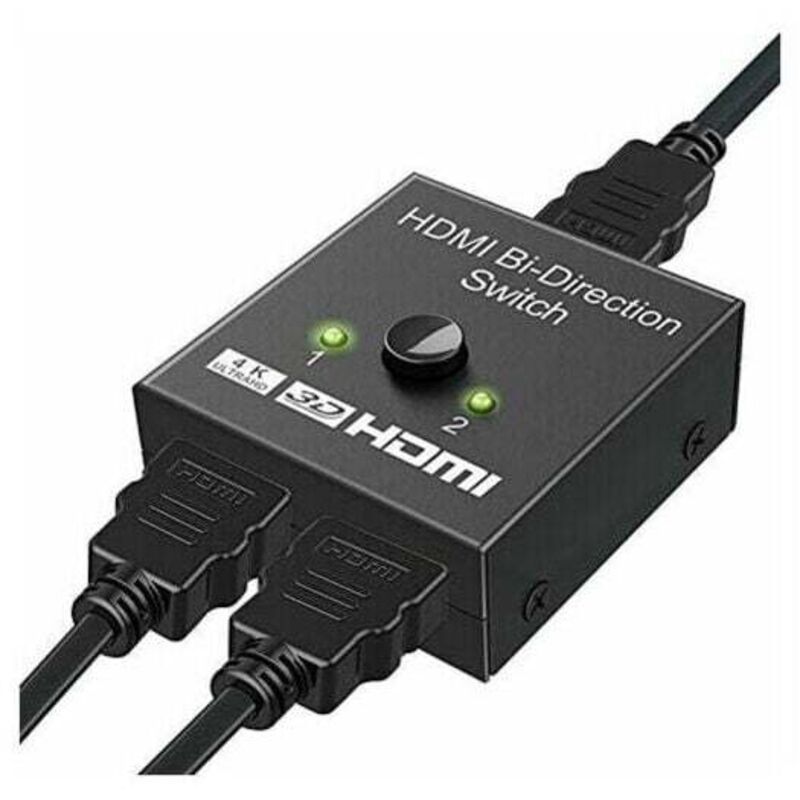 Bidirektionaler 4k-hdmi-switch (30 Hz) – 2 Eingänge, 1 Ausgang – Kompatibel Mit Ps5/pc/blu-ray – Plug-and-play-installation – 1080p
