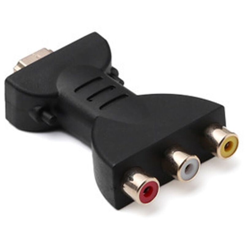 Hdmi-zu-rca-konverter (1080p) – Vergoldete Schnittstelle – Kompatibel Mit Hd-fernsehern Und Dvds – Gehäuse Aus Kupfer Und Kunststoff