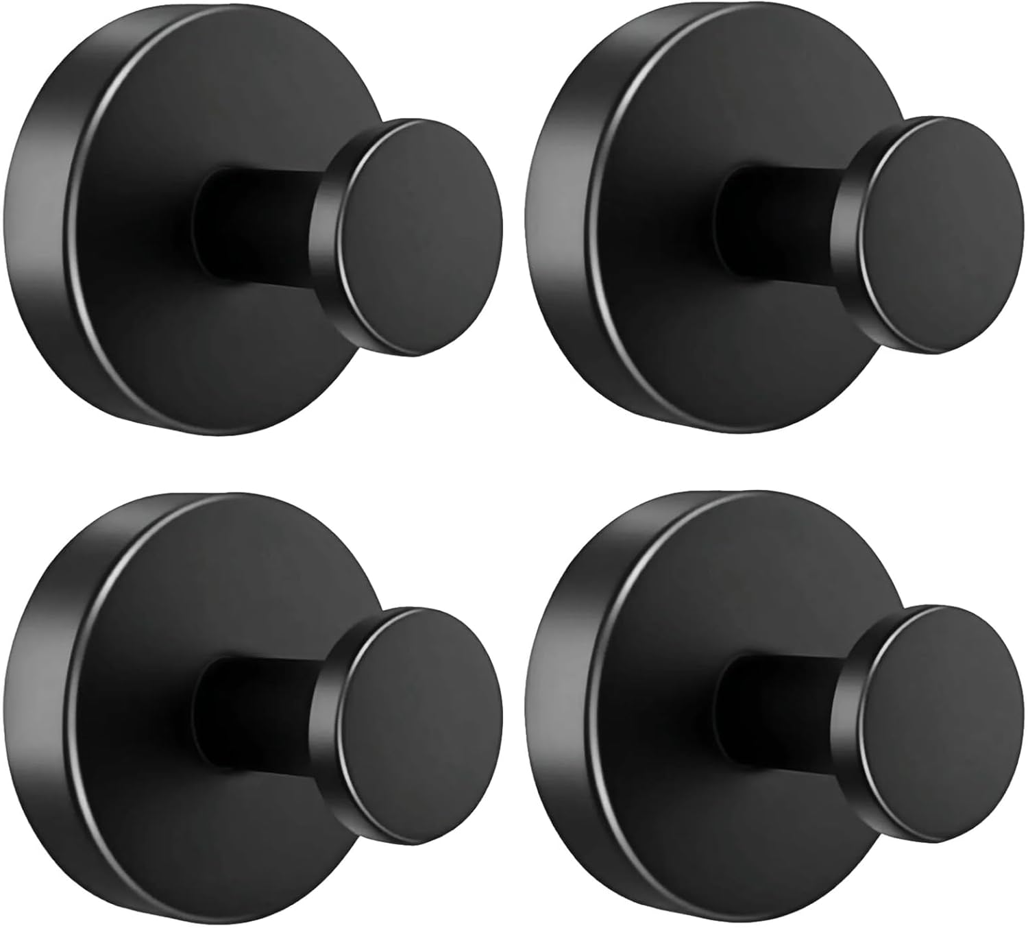 4er-pack Schwarze Saugnapfhaken Mit Extra Starkem Handtuchhalter, Wiederverwendbar Und Abnehmbar, Für Badezimmer, Küche