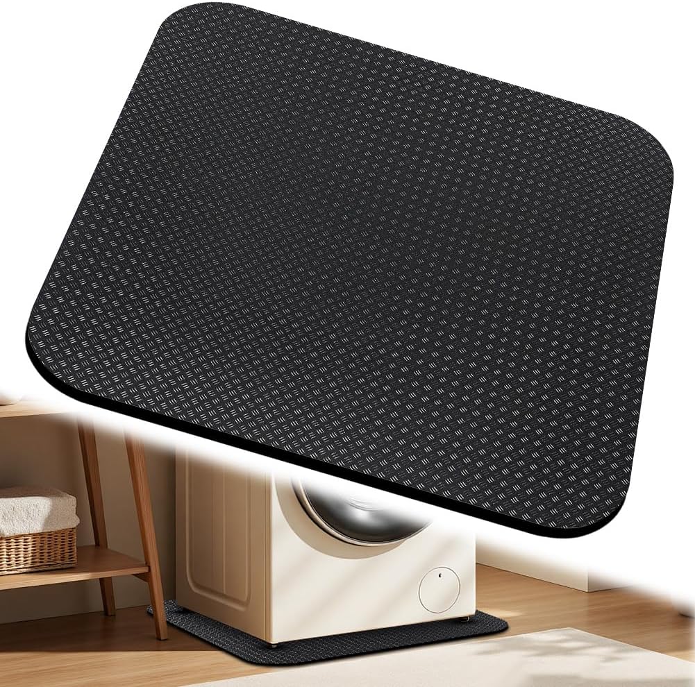 Anti-vibrationsmatte, Beidseitig Rutschfest, 60 X 60 Cm Waschmaschinenmatte, Leichte Wasserdichte Kühlschrank-bodenmatte, Unterkühlschrank, Bodenschutzmatte Für