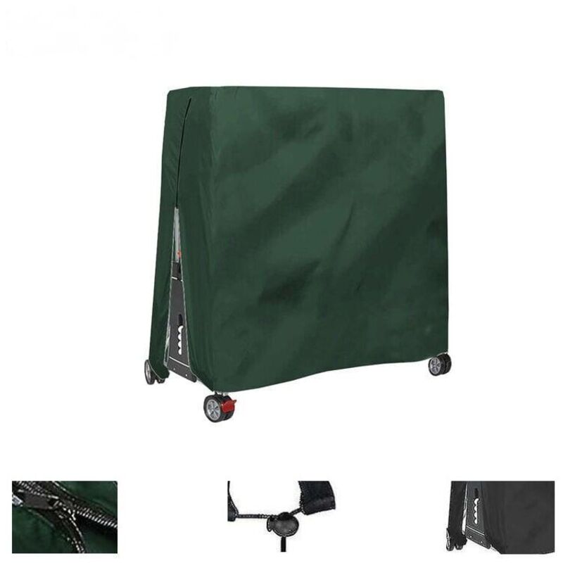 Tischtennisplatten-abdeckung Für Den Außenbereich, 165 X 70 X 185 Cm – Wasser- Und Staubdicht – Kompatibel Mit Internationalen Klappmodellen – 420d Oxford-gewebe