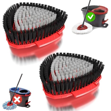 Packungen Ersatzbürstenköpfe, Kompatibel Mit Vileda Turbo Easywring 1-tank-staubsauger, Für Die Reinigung Von Küche, Bad, Schwimmbad, Terrasse Und Hartböden.