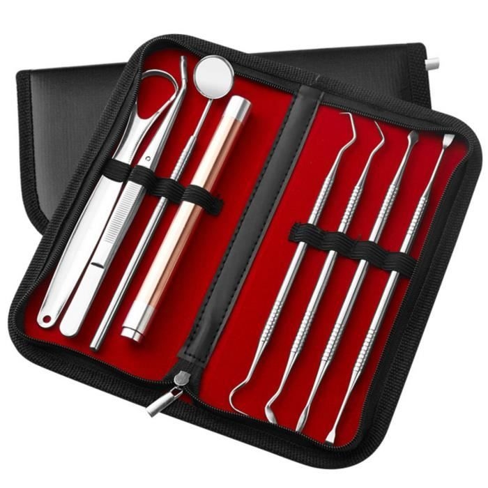 Zahnhygiene-set – Edelstahl – Zahnsteinentfernungsset – 1 Set – Für Erwachsene – Unisex
