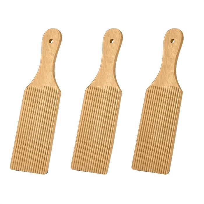 3 Gnocchi-bretter Und Butterlöffel Aus Holz Zum Ausrollen Des Teigs, 23 X 7 Cm, Gnocchi-teig-zubereitungswerkzeuge