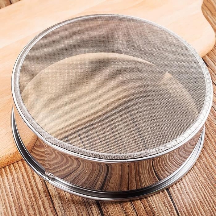 Rundes, Feinmaschiges Edelstahlsieb Für Mehl, Mehlsieb Zum Backen Von Kuchen, Gebäck Und