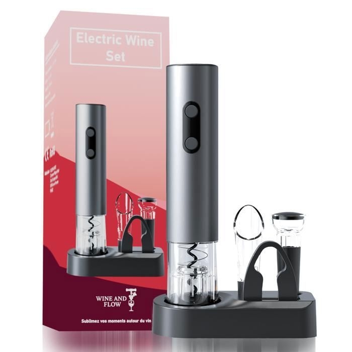 6-in-1 Akku-elektro-korkenzieher-set Mit Usb-anschluss Und Flaschenöffner – Originelles Weihnachtsgeschenk