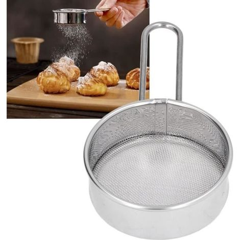 Mehlsieb – Professionell – Mini-rundsieb – Edelstahl 304 – 40 Maschen – Praktisch