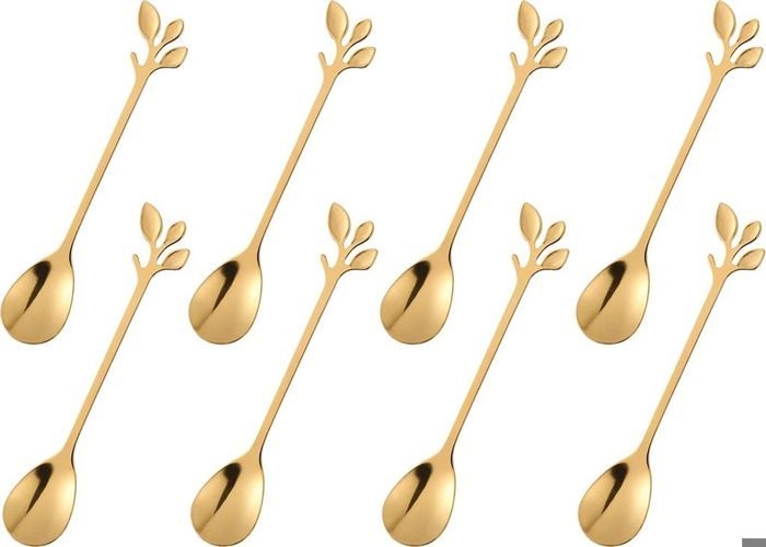 Kleiner Goldener Teelöffel, Teelöffel, Mini-teelöffel Aus Edelstahl, Kaffeelöffel, Kuchenlöffel