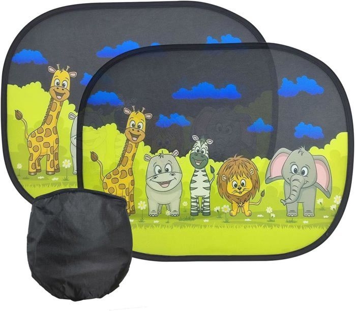 Sonnenschutz Für Kinderautos Mit Saugnäpfen, 2 Stück Seitenscheibenabdeckungen Für Kinder, Selbstklebend, Aufbewahrungstasche, Sonnenschutz Und