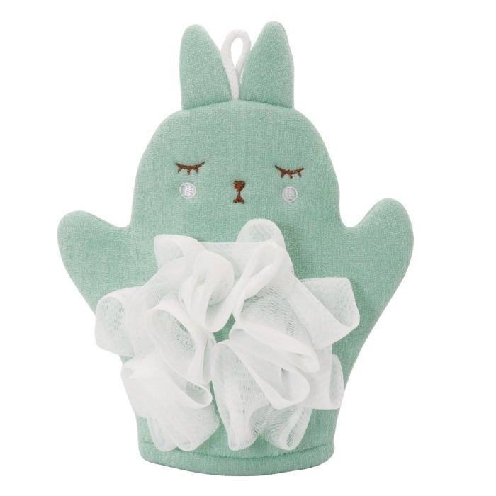 2-in-1 Weicher Badeschwamm: Doppelseitiges Badeaccessoire Mit Badeblume Für Sanfte Massage Und Peeling.