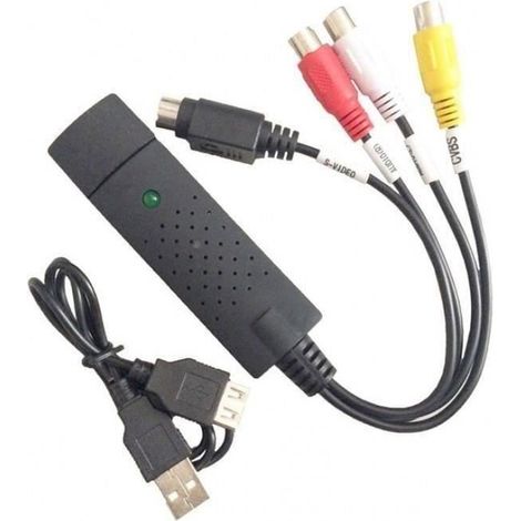 Jet Usb 2.0 Vhs Zu Dvd Analog-digital Video Converter Easycap Audio Record Capture Card Pc Adapter 77 H01846