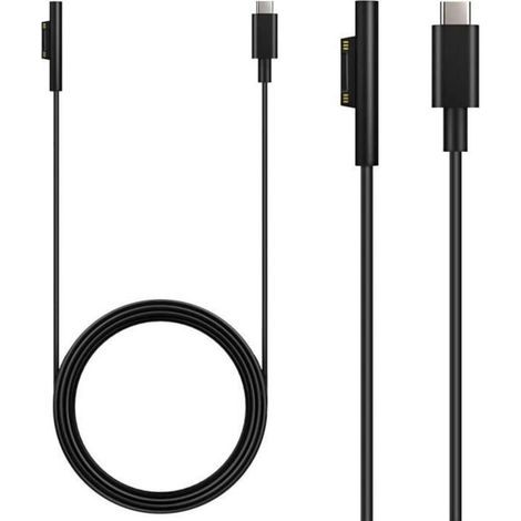 Usb-c-ladekabel, Surface Connect Zum Anschluss An Ein Usb-c-ladekabel Für Microsoft Surface Pro X-7-6-5-4-3, Surface Laptop